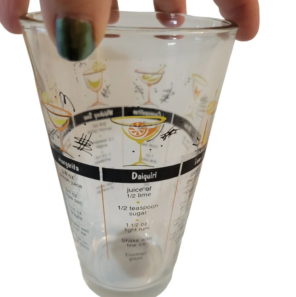 Libbey Cocktail Recipe Shaker Glass